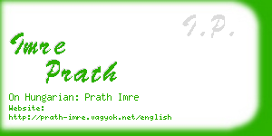 imre prath business card